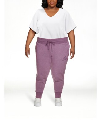 Reebok sweatpants, womens XXXL, Grape Jam heather, purple, soft, comfy, joggers