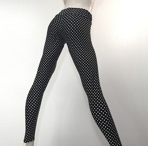 Polka Dot Hot Black White Yoga Pants 