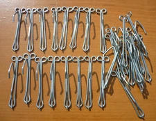 28 Vintage 3" Slip On Steel Drapery Curtain Hooks 1/2" Drop Pinch Pleat Drape