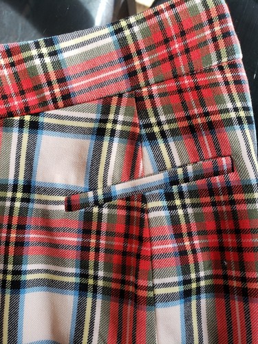 New J.Crew Tall Willa cropped flare pant in Snowy Stewart tartan Sz 0 Tall $188 - Picture 8 of 13