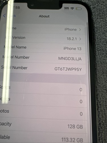 Apple iPhone 13 - 128gb - Green - T-Mobile Only Worn Has Small Back Crack - Zdjęcie 9 z 10