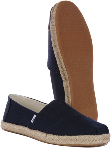 Toms Alpargata Recycled Vegan Elastic Gore Espardrilles Navy Damen UK 3 - 8 - Bild 5 von 6