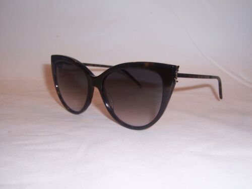 LUNETTES DE SOLEIL SAINT LAURENT SL M48S-A 004 HAVANE/GRIS tendance AUTHENTIQUE 48 NEUVES