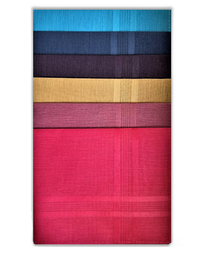 Men's handkerchiefs 100% Cotton Hankies Hankies Various Designs Gift Pack of 6 - Picture 26 of 36