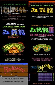 NES Double Dragon Collection Battletoads Target Renegade For GameBoy Advance GBA