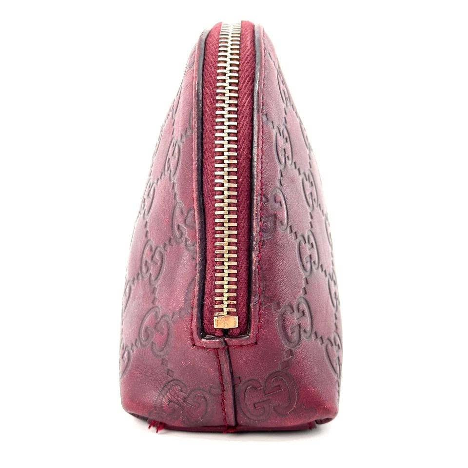 GUCCI Cosmetic Pouch Makeup Leather Auth 0610 - Изображение 4 из 4