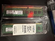 💥 NEW NIB CRUCIAL 4Gb Kit 2x  DDR3 1333MHz PC3-10600 Non-ECC Desktop Memory
