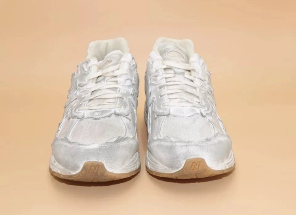 Size 9.5 - New Balance 2002R Protection Pack White Gum Distressed - Image 2 of 4