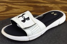 Under armour Youth Boys Shoes Sz 5 M White Synthetic Slide