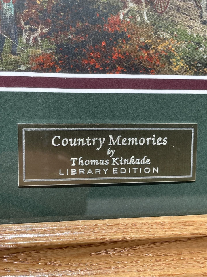 2006年托马斯·金凯德乡村回忆图书馆版家庭内饰16x18 — 第 3/4 张图片