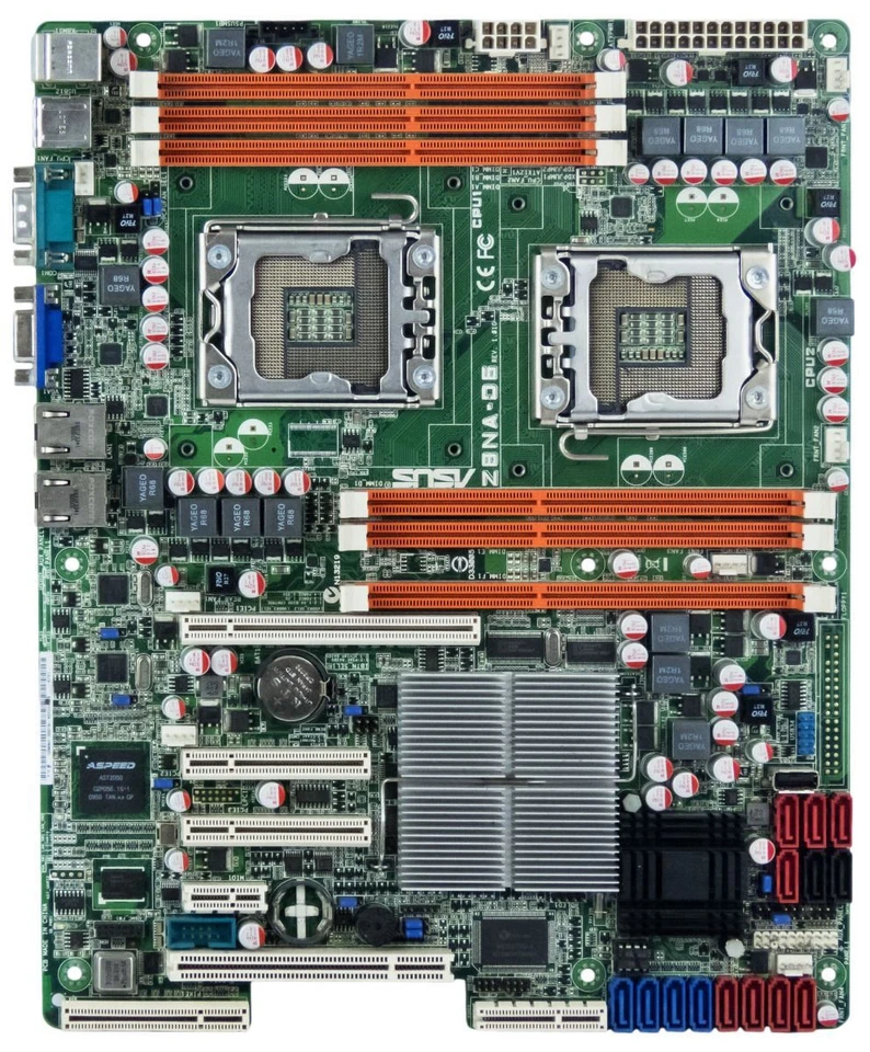 Servidor Placa Madre ASUS Z8NA-D6 2xSOCKET LGA1366 6xDDR3 96GB Rdimm/ 24GB UDIMM - Imagen 2 de 3
