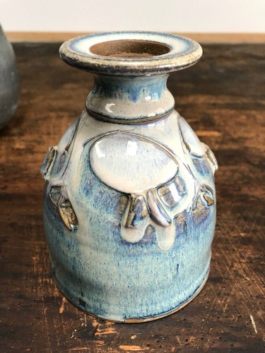 Vintage PAUL ANTHONY Stoneware ARTISAN Studio POTTERY Candle Holder MODERNIST - Picture 5 of 10