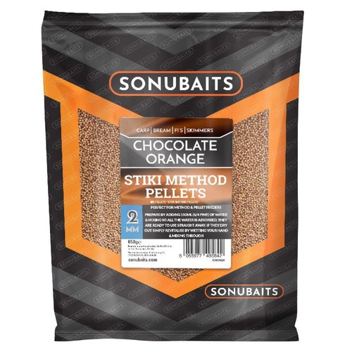 Sonubaits Stiki Method Pellets Chocolate Orange NEW Sticky Method Pellets *Full - 第 1/1 張圖片