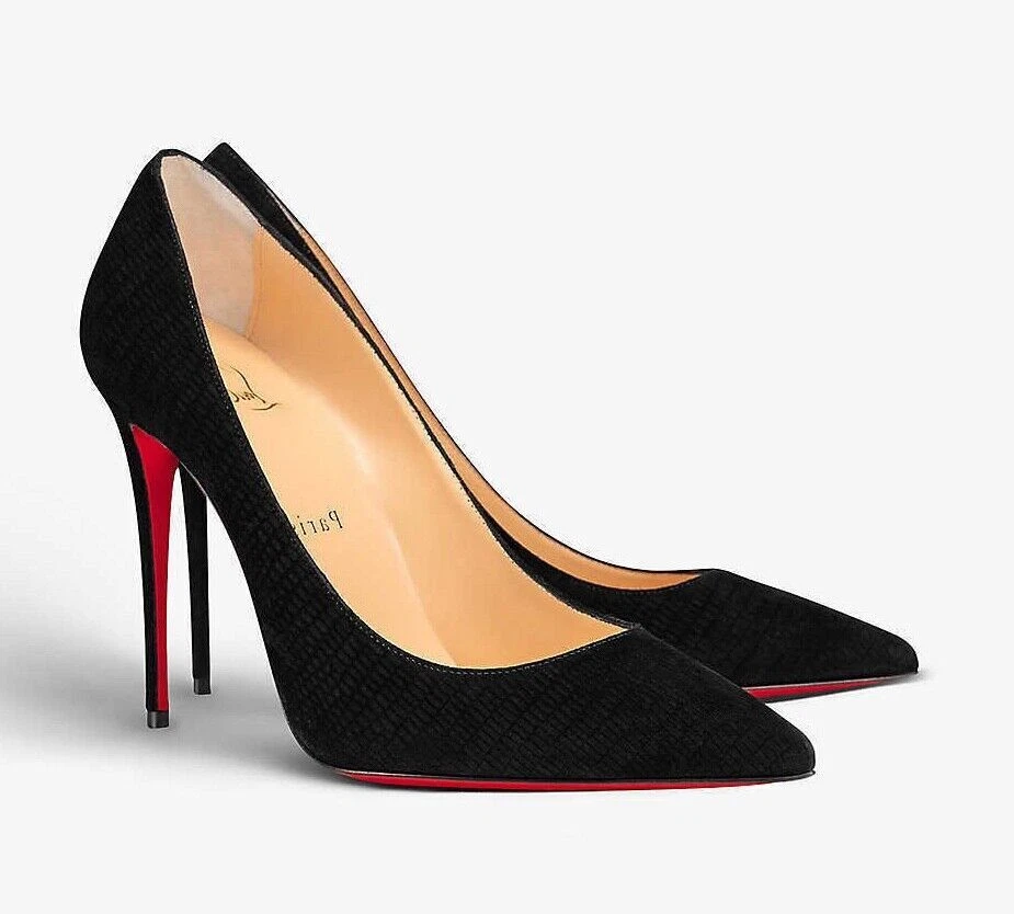 Christian Louboutin Black Suede Pigalle Heels – BlackSkinny