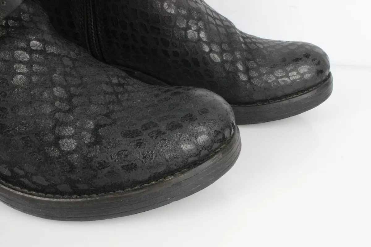 Lola Espeleta Bottines brides cuir noir T 37 Tr s bon tat eBay