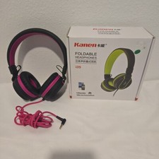 Kanen I35 Foldable Headphones, MAGENTA.  LOOK OVER PICTURES
