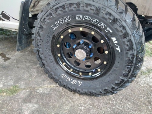 Simulated Fake beadlock Hubcaps rings 15" Black Press fit on Steel Wheels - 4pc - Picture 3 of 7
