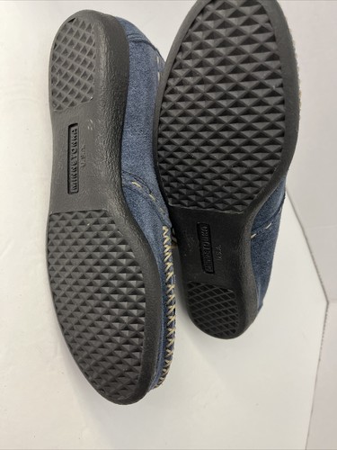 Minnetonka Boots Womens 5.5 Blue Chukka Ankle Bootie Lace Up Suede Moccasin - Picture 5 of 6