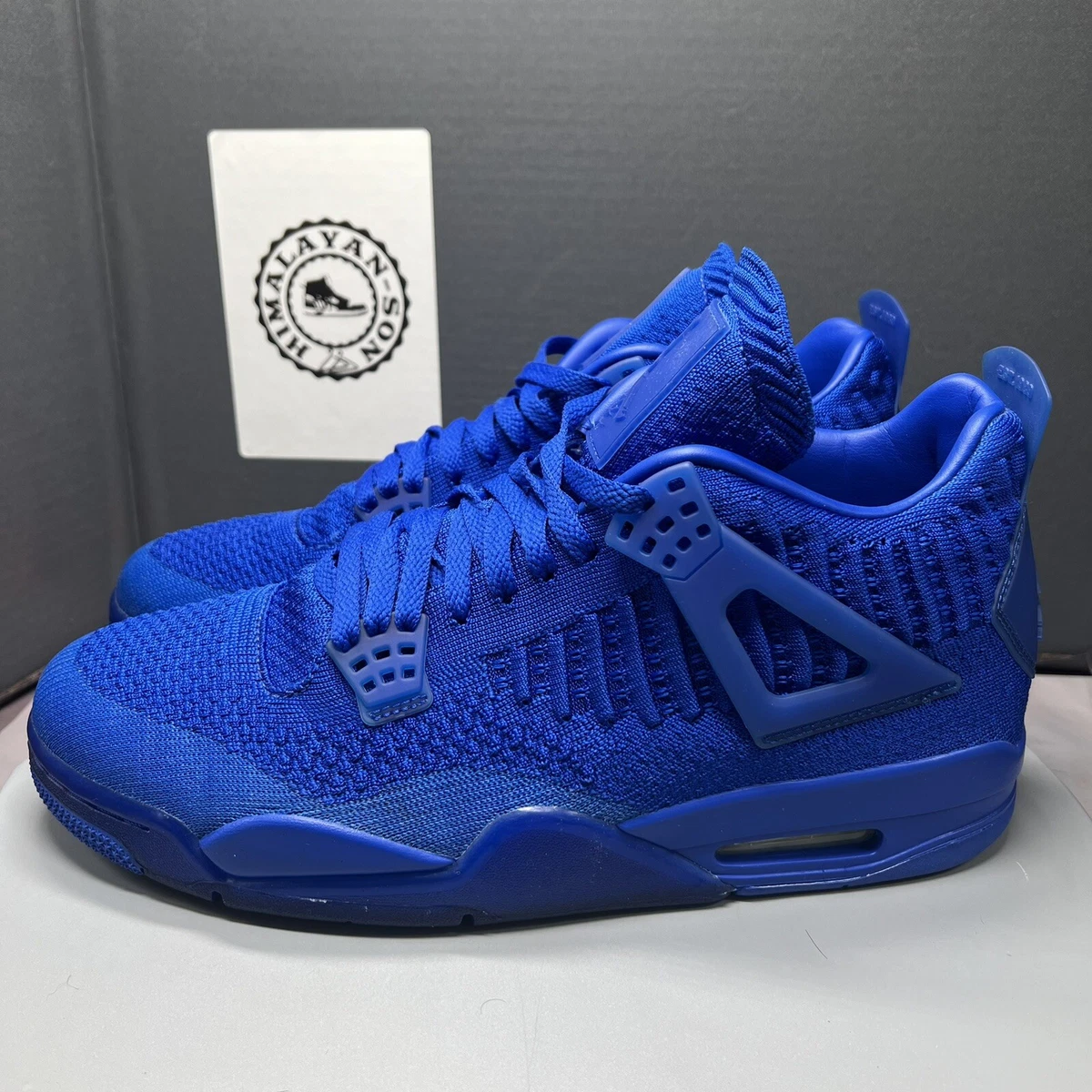 Blue flyknit jordan 4 cheap