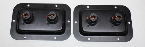 (2)Two Metal Speaker Jack Plates w/ NEUTRIK NJ3FP6C-BAG Locking (1/4") Female - Picture 6 of 6