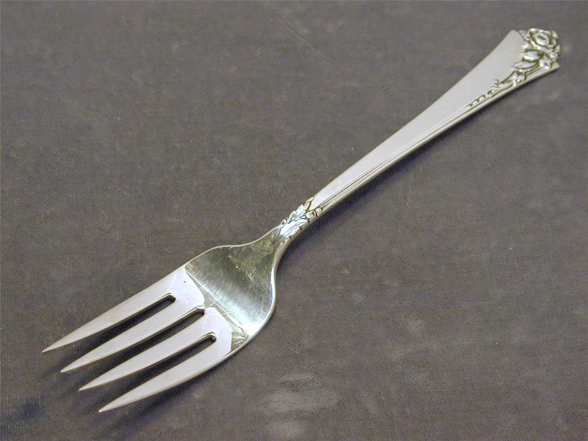 m*2様   ROSE フォーク STERLING 925 Damask Rose Fork Antique US Sterling Silver for sale | eBay