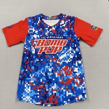 Little League World Series Bomb Pop Baseball Jersey Mens Small Red Blue 2015