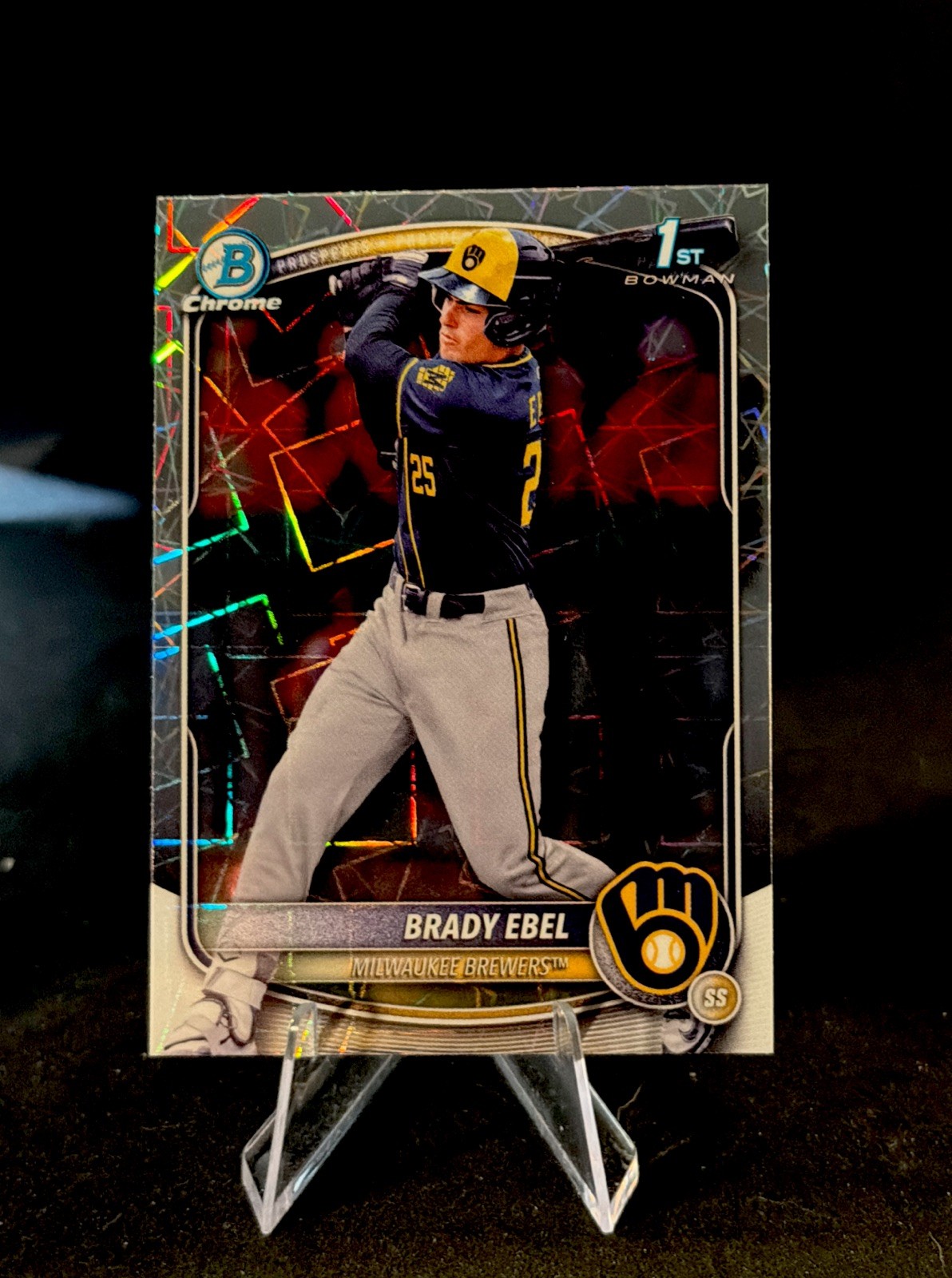2025 Bowman Draft - Chrome Brady Ebel #BDC-194 Laser Refractor (RC)