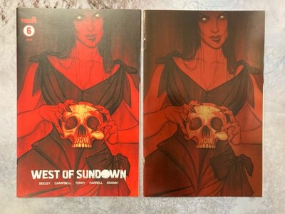 WEST OF SUNDOWN #6 SET OF 2 1:15,25 FRISON FOIL CAMPBELL TERRY VARIANT COMIC B3