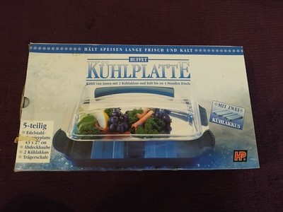 BUFFET Kühlplatte 5 teilig mit 2 Kühlakkus. Nur einmal gebraucht. Guter Zusand