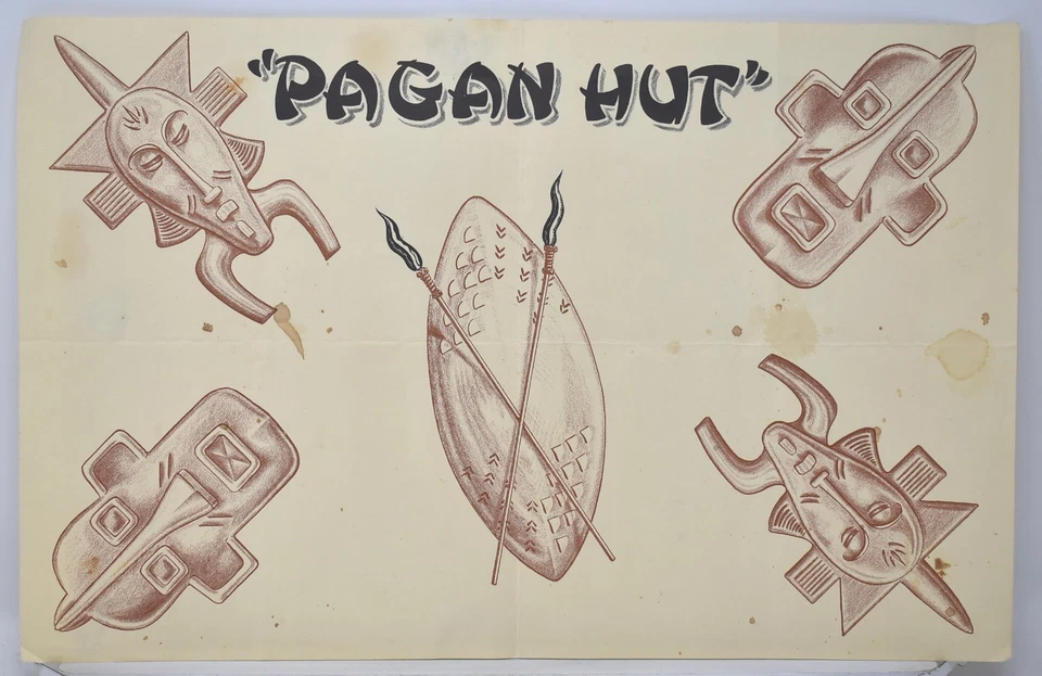 Restaurante Pantley's Pagan Hut años 50 Motel Apts Depoe Bay Lincoln County Oregon Foto 2 de 3