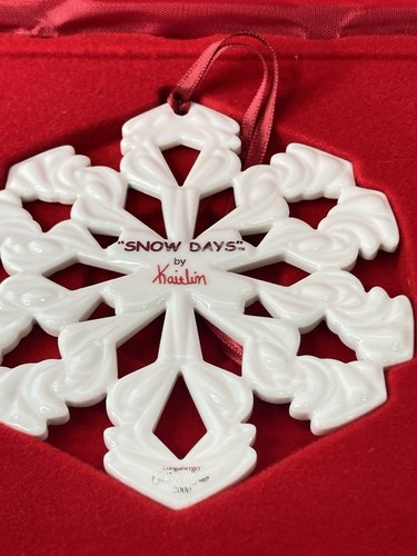 2000 Longaberger Collectors Club SNOW DAYS Christmas Snowflake Ornament Kaitlin - Picture 10 of 12