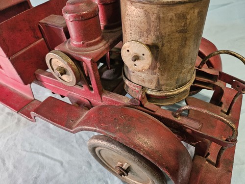 1920'S BUDDY-L FIRE TRUCK PUMPER BUDDY L PRESSED STEEL ENGINE WATER TOY - 第 10/24 張圖片