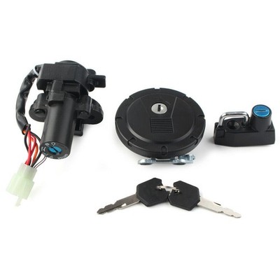 Ignition Swtich Gas Cap Lock Set & 2x Master Keys For Kawasaki D-TRACKER 125 EU