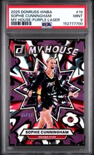 2025 Donruss WNBA #19 Sophie Cunningham My House Purple Laser PSA 9 #/49 Fever