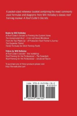 Praktische Formeln für Stockrahmendächer von Will Holladay [Taschenbuch]