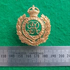 WW1 Royal Engineers Officers Gilt Cap Badge George V 1910 - 1936