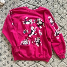 Vintage Hanes cat AOP sweatshirt