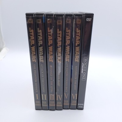 Star Wars DVD Prequel Trilogy & Orig Trilogy 1-6 THX & Rogue One - 13 Discs