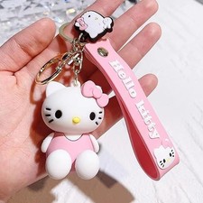 Cute kitty keychain, cartoon cat keychain, kawaii kitty accessories,kitty charms