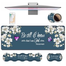 4 in 1 Ergonomic Keyboard Wrist Rest  Mouse Pad Wrist Rest Set,Large XXL Gam...