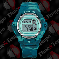 Casio G-Shock Baby-G Digital Blue Camo Limited Watch BG169CM-2 Brand New In Box