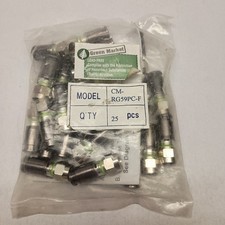 ConnecTec CM-RG59PC-F Compression Connector For Coax Bag Of 25