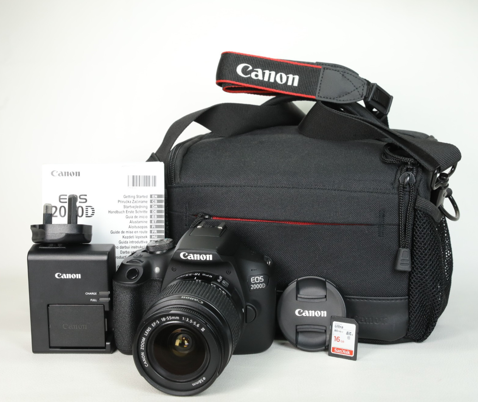 Canon EOS 2000D 24.1MP & 18-55mm iii. Shutter Count: 1093Only. Excellent Conditn
