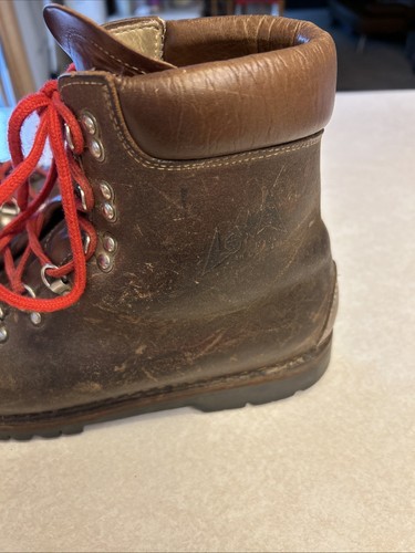Vintage Lowa Braun Leder Bergsteigen Wanderschuhe Deutschland Herren Größe 10 M - Bild 4 von 12