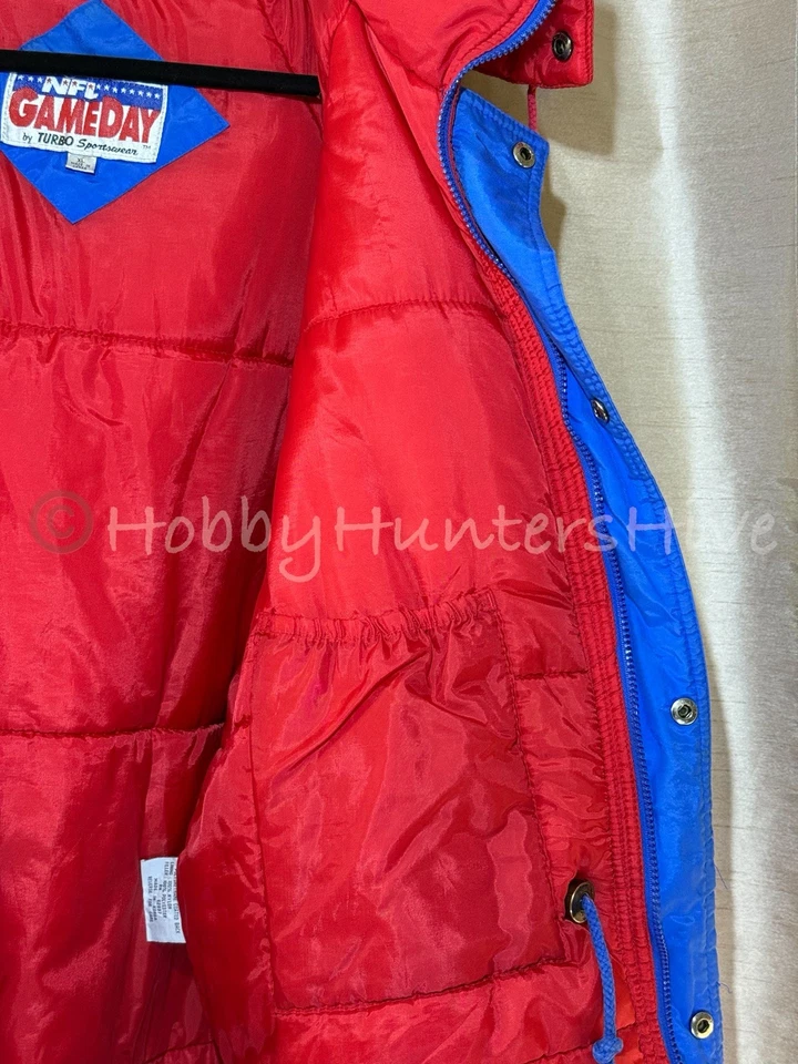 纽约巨人队 NFL 比赛日男式 Puffer 外套/夹克 Turbo Sportswear XL  — 第 4/4 张图片