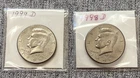 1998 D & 1999 D Kennedy  Half Dollars