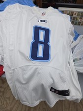 Marcus Mariota Tennessee Titans #8 White Authentic Nike Jersey 44