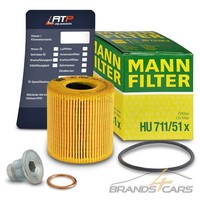 Mann ÖLfilter+ÖLablassschraube FÜR Citroen C3 1 Picasso 1.4 1.6 09- C4 1 1.6 08-