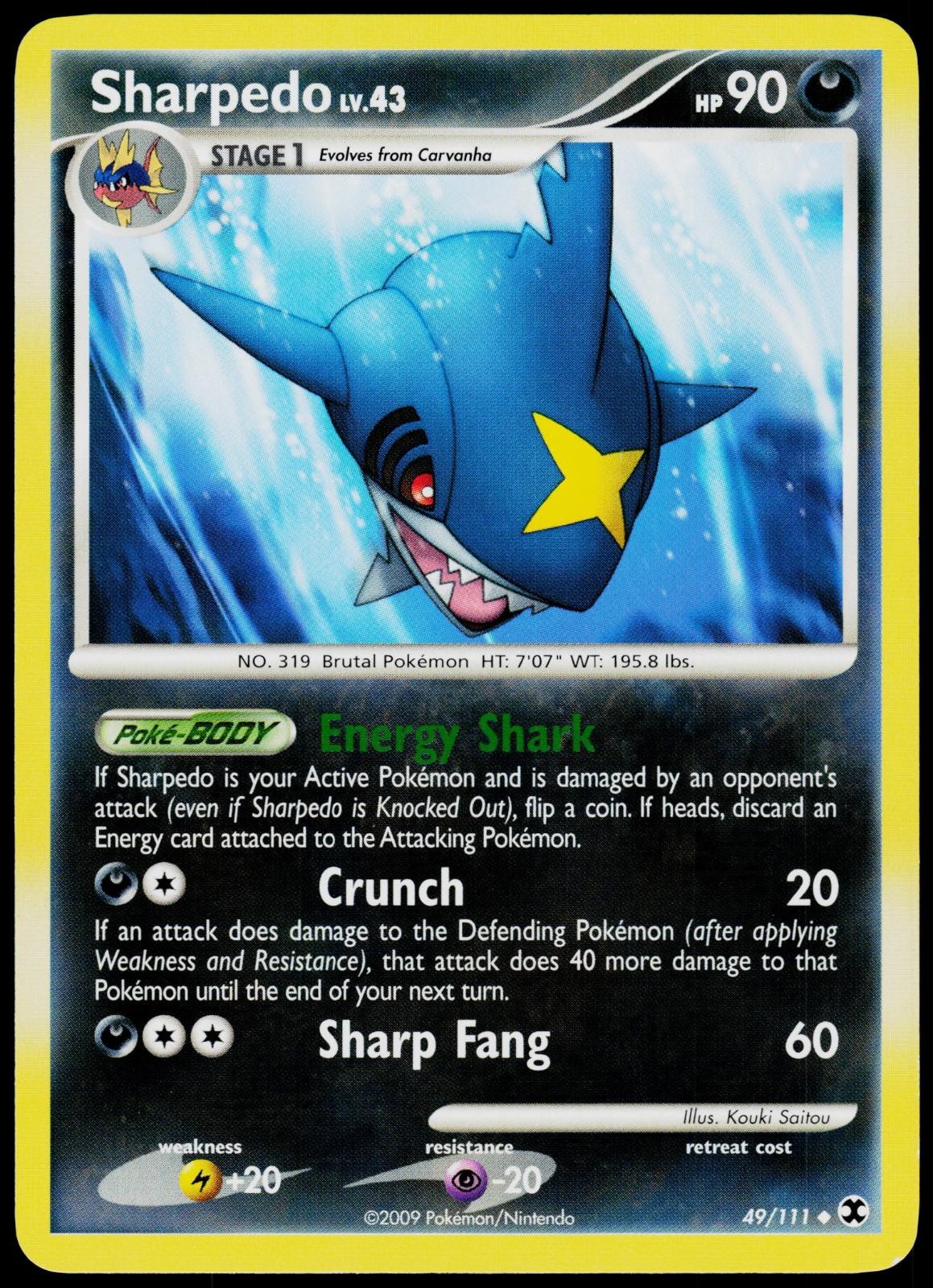 Sharpedo 49/111 Rising Rivals - Pokemon NM/M (Uncommon)