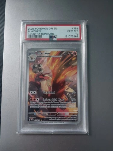 Pokémon Blaziken 192/182 Sv10: Destined Rivals Illustration Rare PSA 10